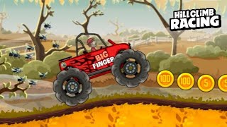 Hill Climb Racing Big Finger on Bogland 4884m New Record [upl. by Maryn501]