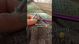 Its a crochet hook for picking up stitches Its a good tool😏 crochethook knittingtools [upl. by Eelrebmyk]