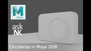 New Circularize Tool In Maya 2018 [upl. by Anett]