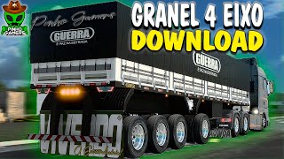 LANÇAMENTO REBOQUE GRANEL GUERRA 4 PATAS ETS 2 MOD COMPLETO [upl. by Aihsrop698]