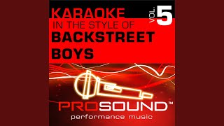 Spanish Eyes Karaoke With Background Vocals In the style of Backstreet Boys [upl. by Seligmann]