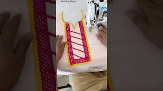 Neck design  design neck  lace se gala design banane ka sabse aasan tarika very easy neck [upl. by Nohsram659]