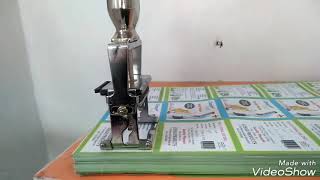 Manual MRP Printing Machine BATCH PRINTING QUANTITY PRICE BRAND MONTH STEAKER POUCHE WAPER [upl. by Fawne]