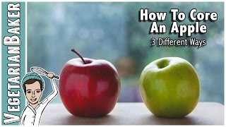 3 Different Ways To Core An Apple [upl. by Solokin]