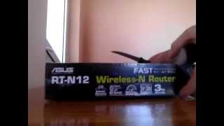 Unboxing Router WirelessN 300Mbps Asus RTN12D1 [upl. by Hpotsirhc]