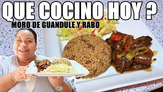 ALMUERZO DOMINICANO MORO CON RABO DE CERDO [upl. by Marentic949]