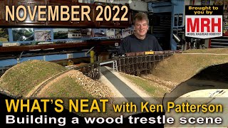 Lets build a trestle scene  November 2022 WHATS NEAT Model Railroad Hobbyist [upl. by Arleen]