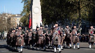 Armistice Day 2024 at the Cenotaph London [upl. by Aindrea626]