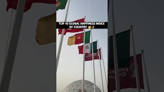 Top 10 Global Happiness index by country top10 global happiness index countries shortsvideo [upl. by Caiaphas]