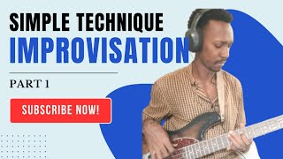 tutoriel gospel guitare basse  riff solo improvisation improvisation pentatonicscale [upl. by Aneahs]