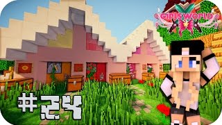 Granja de flores y Tour por el server  Girls World Ep 24 Minecraft [upl. by Bozuwa]