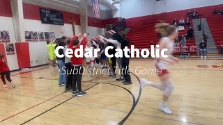 Cedar Catholic Girls SubDistrict [upl. by Darbee]