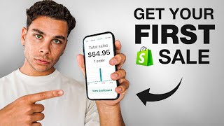 How to get your FIRST SALE with Shopify Dropshipping [upl. by Nylloc]