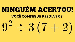 MATEMÁTICA BÁSICA  2 QUESTÕES PARA EXERCITAR A MENTE [upl. by Aicenek]