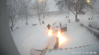 Snow Storm mississauga Toronto Ontario Canada January 17 2022 [upl. by Oetsira]