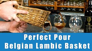 Perfect Pour of a Belgian Beer Using the Belgian Lambic Basket  by Joe the Beer Teacher [upl. by Carmon]