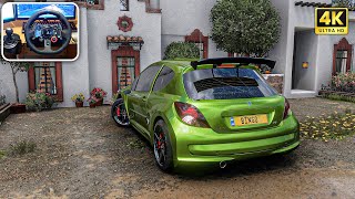 900hp Peugeot 207  Forza Horizon 5  Logitech G29  Steering Wheel Gameplay [upl. by Lepley]