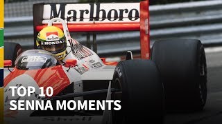 10 unforgettable Ayrton Senna moments [upl. by Clarie234]