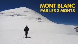 Mont Blanc par les 3 Monts  Descente Face Nord [upl. by Roberta]