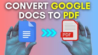 How to Convert a Google Doc into a PDF [upl. by Aniweta]