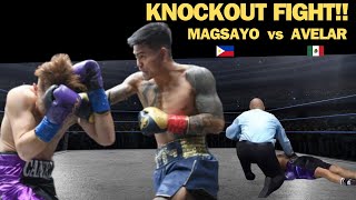 MARK MAGSAYO vs ISAAC AVELAR  KNOCKOUT FIGHT  SUPER FEATHERWEIGHT FIGHT  DECEMBER 10 2023 [upl. by Katharyn]