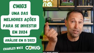 CMIG3  Uma das melhores ações para 2024  Análise em 112023 [upl. by Ellerad]