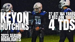 Keyon Hutchins 2023 Football Season Highlights [upl. by Annissa]