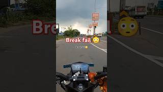 Break fail😳  🏍️accident hote hote bacha💔explore motovlog youtubeshorts shorts riderbike [upl. by Hammel]