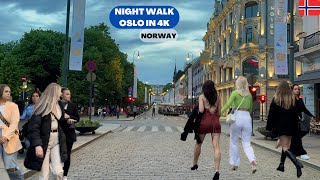 Oslo Norway 🇳🇴 June  2022  4KHDR Walking Tour [upl. by Derfnam]