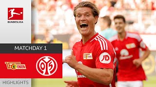 Demonstration of Power  Union Berlin  Mainz 05 41  Highlights  Matchday 1 – Bundesliga 202324 [upl. by Cargian383]