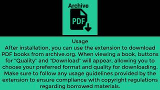 download extension internet archive downloder for chrome [upl. by Trebleht]