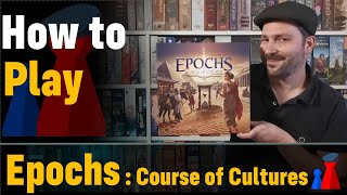 How to play Epochs  Cult of Cultures boardgame  Full teach  Visuals  Peaky Boardgamer [upl. by Eulau130]