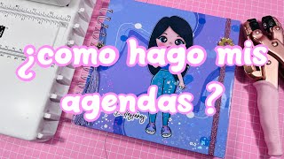 Como hago mis Agendas  Encuadernación [upl. by Gwenore]