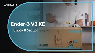 Unboxing  Ender3 V3 KE Unboxing Assembly and First Print Guide [upl. by Lokkin]