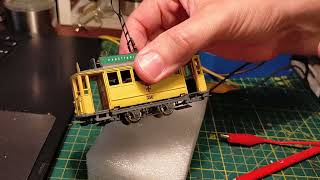 Rivarossi tram episode 14 static motor and pickup test [upl. by Dahsra575]