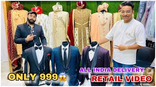 Cheapest Coat Pant Sherwani IndoWestern and Blazers Market in Delhi  Chandni Chowk Market Delhi [upl. by Yemar468]