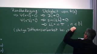 QUANTENMECHANIK  QM 11 Translation Teilchen im eindimensionalen Kasten  Prof Patrick Nürnberger [upl. by Nolyar571]