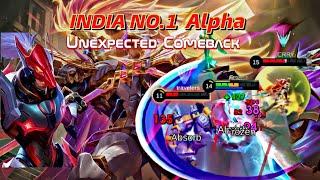 INDIA NO1 ALPHA CARRYING WHOLE TEAM VS DOMINATING TEAM 💀 INTENSE MATCH [upl. by Neras]