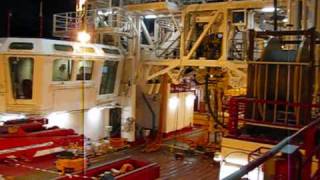 Fugro Synergy night aft deckwmv [upl. by Akimert]