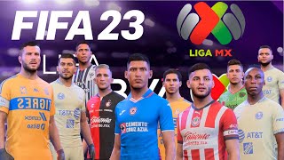 ASI ES LA LIGA MX CON LTA MOD v1 EL MEJOR MOD DE FIFA 23 [upl. by Carola]