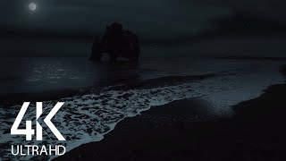 4K Nighttime Ambience  8HOURS of Calming Ocean Waves Sound for Sleep  Part 3 [upl. by Therese]