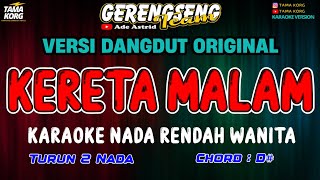 KERETA MALAM KARAOKE Ade Astrid  KARAOKE DANGDUT [upl. by Tuddor]