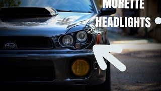 Morette Headlights on 02 WRX [upl. by Edobalo]