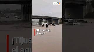 Debido a las fuertes lluvias de hoy se reportan inundaciones en distintos puntos de Tijuana [upl. by Nevi]