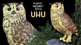 Papo ® Uhu  Eagle Owl  Great Horned Owl Bubo bubo 2024  Review Deutsch  German Eule  Owl [upl. by Samalla]