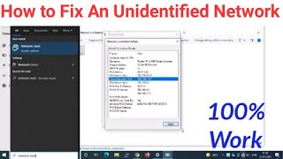 HOW TO FIX UNIDENTIFIED NETWORK IN WINDOWS 11  No Internet Access Windows 11 [upl. by Yerxa589]