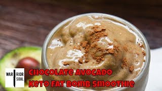 Chocolate Avocado Keto Fat Bomb Smoothie [upl. by Tallie]