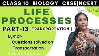 Life Processes class 10 Biology  Transportation  Lymph  Part 13 [upl. by Annalee]