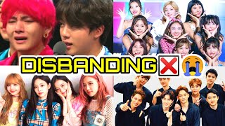 Kpop IdolsGroups Disbanding Years 😭  Disband BTS BLACKPINK AND EXO [upl. by Aneen58]