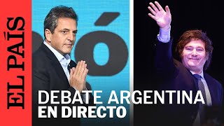 ELECCIONES 2023  Así ha sido el debate presidencial de Argentina entre MILEI y MASSA  EL PAÍS [upl. by Avelin]